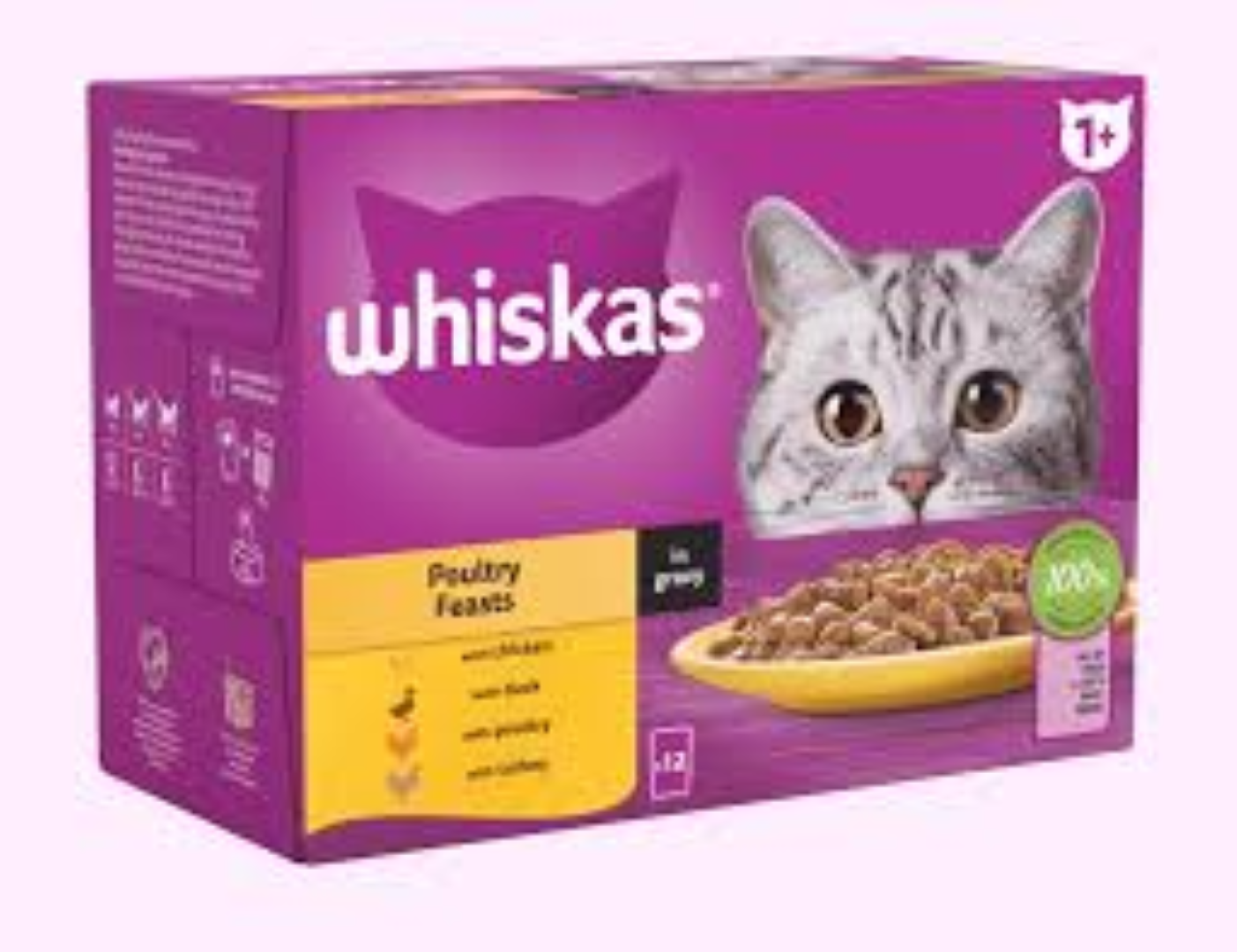 WHISKAS POUCH ADULT DUCK IN GRAVY 85G